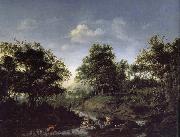 Jan van der Heyden Deer Hunter Germany oil painting artist